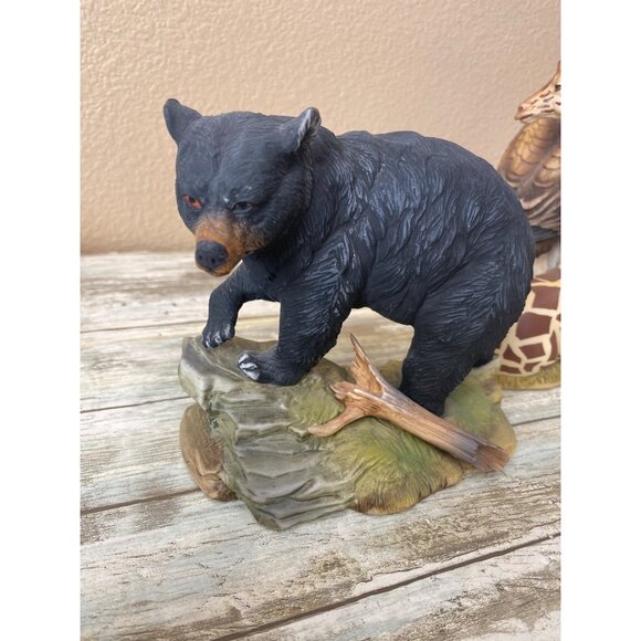 Set of 3 Andrea by Sadek Wildlife Bear Eagle Giraffe Figurines Japan Porcelain - Picture 5 of 16